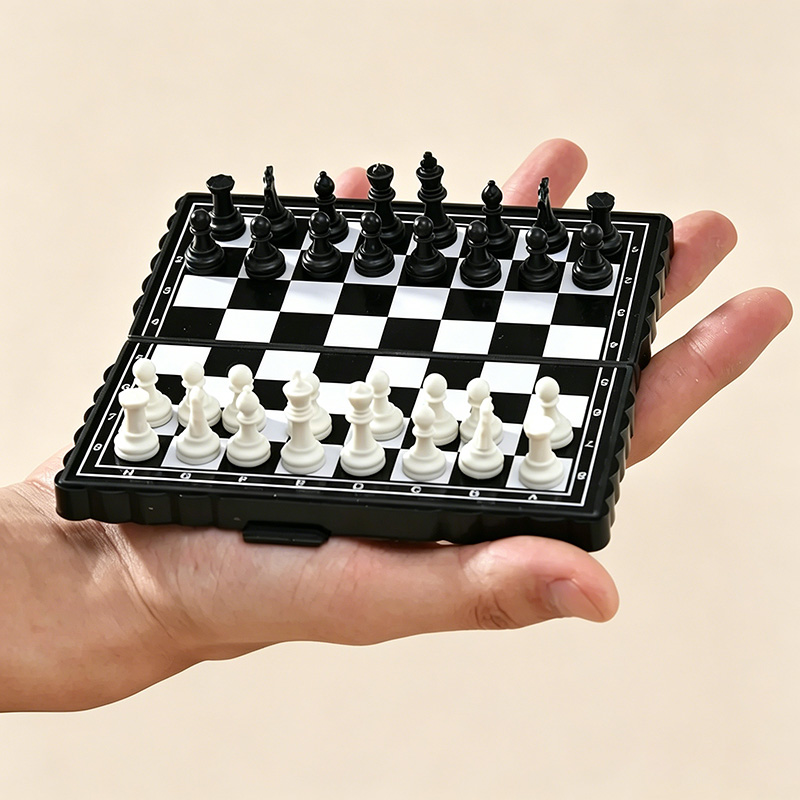 Board Game Cafe - Mini jeu d'échecs magnétique portable, échiquier