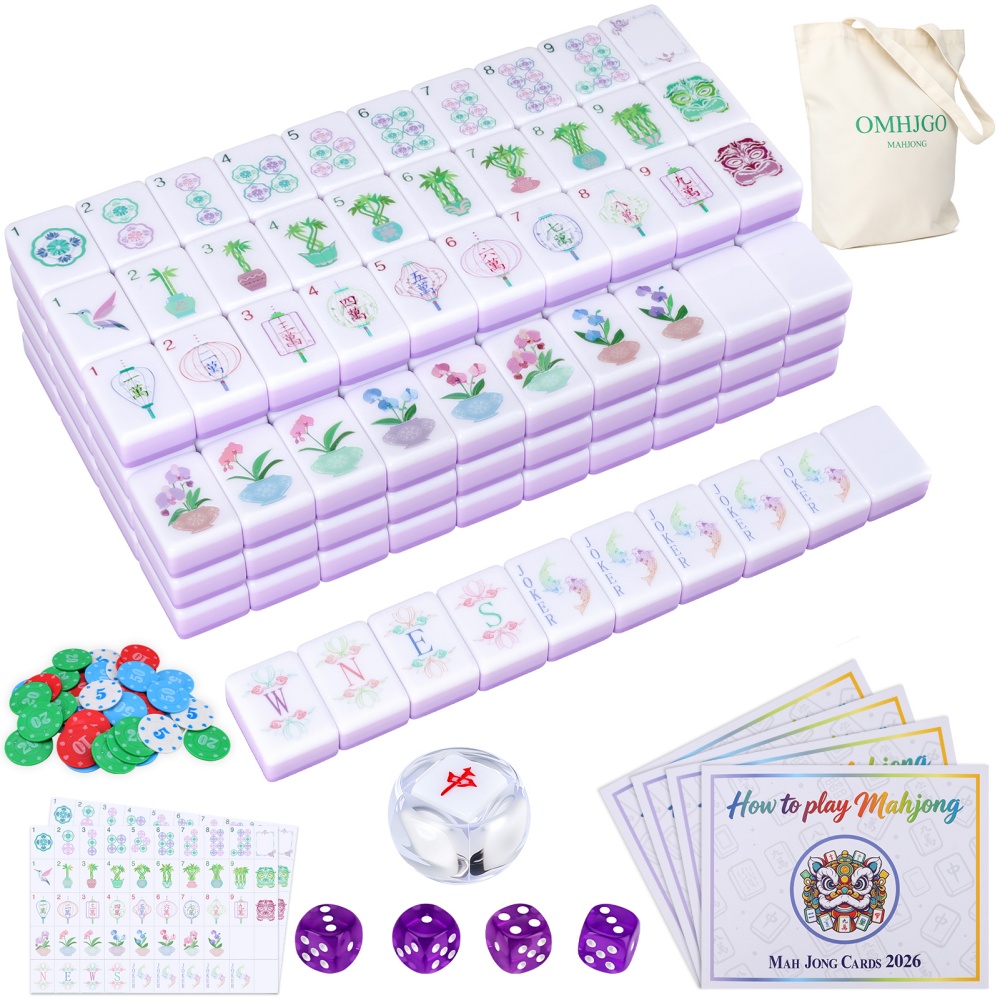 Board Game History - Ensemble de Mahjong américain en acrylique