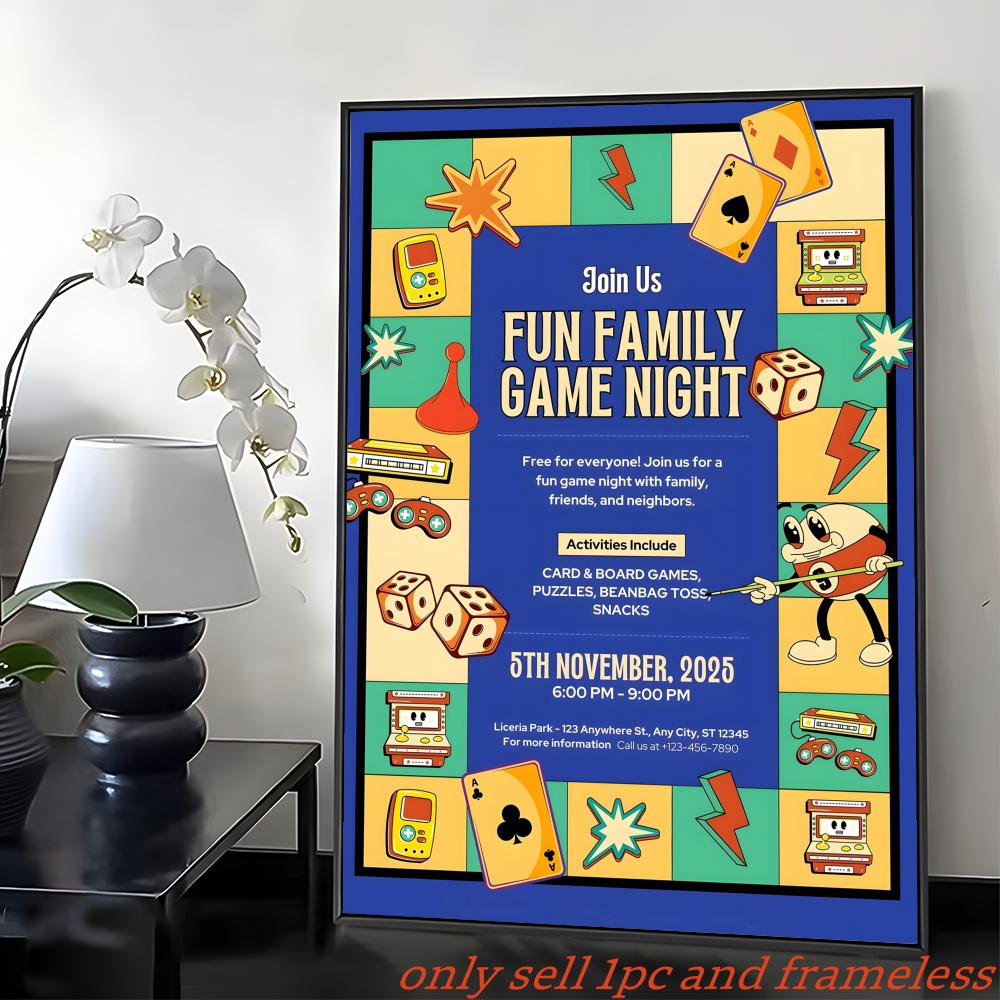 Affiche murale de jeu de socié - Board Game Cafe avis et prix