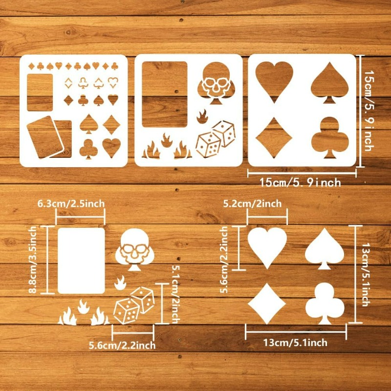 Pochoir de cartes à jouer, 3 p - Board Game Template avis et prix