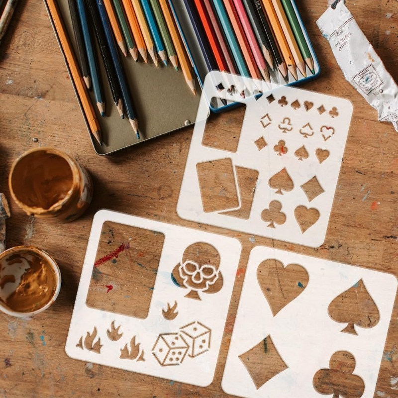 Pochoir de cartes à jouer, 3 p - Board Game Template avis et prix