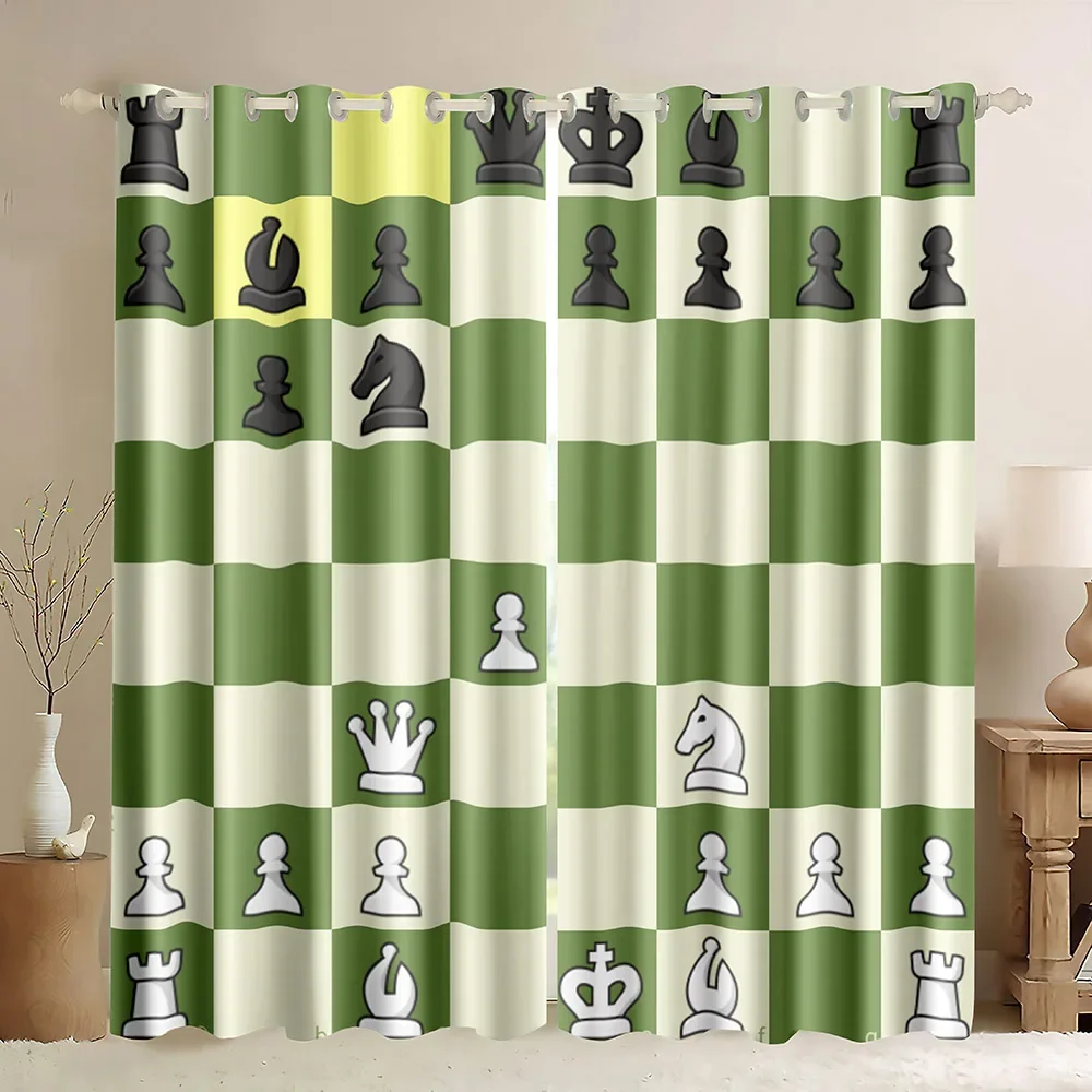 Rideaux occultants à motif d'é - Board Game Cafe avis et prix