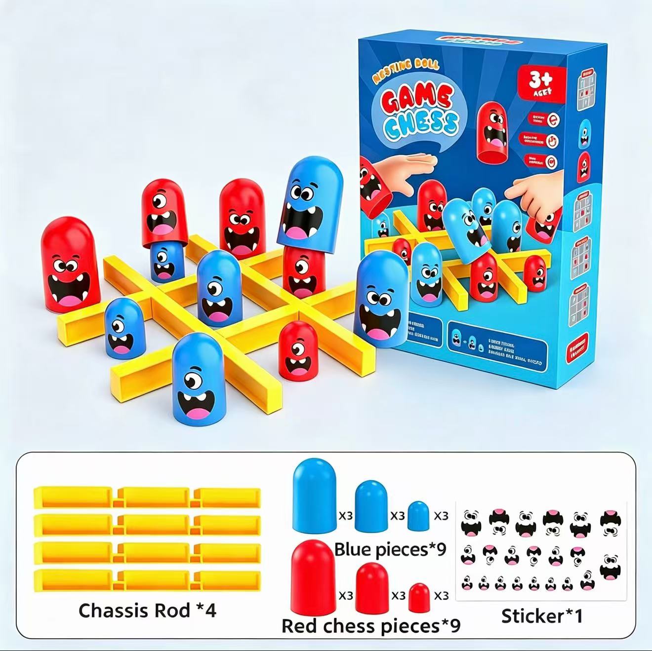 Jeu de société Tic-Tac-Toe ave - Board Game Electronic Table avis et prix